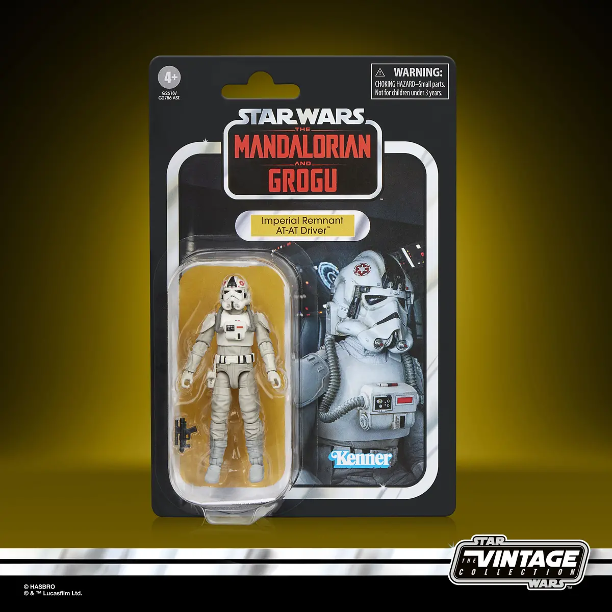 [Pre-Order] Star Wars: Vintage Collection Vc387 - Mandalorian And Grogu Imperial Remnant At-At Driver Figure G2618 1