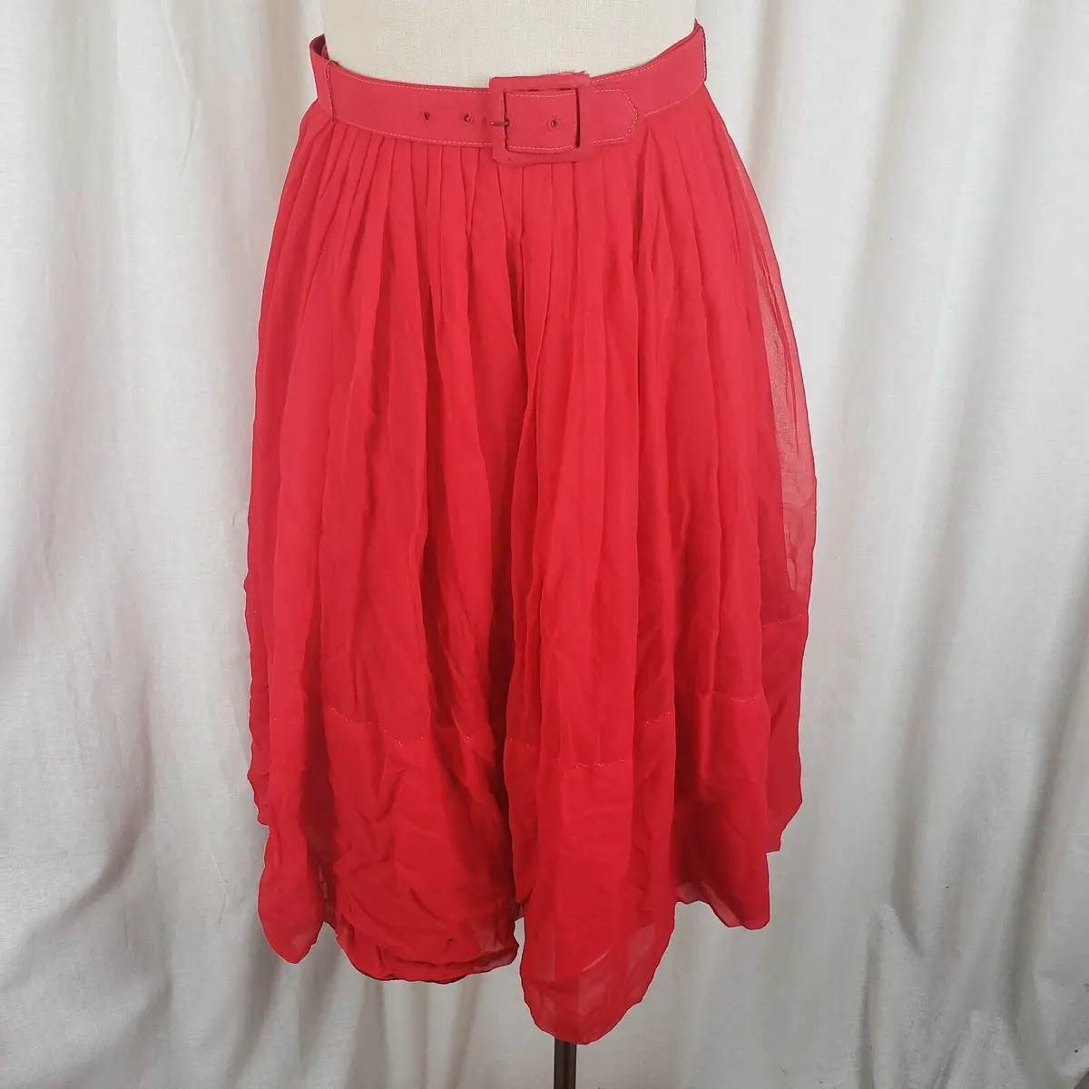 Vintage Smart Set Sportswear Tulle Overlay Twirl Swing Skirt Womens Xs S Mcm 40S 1