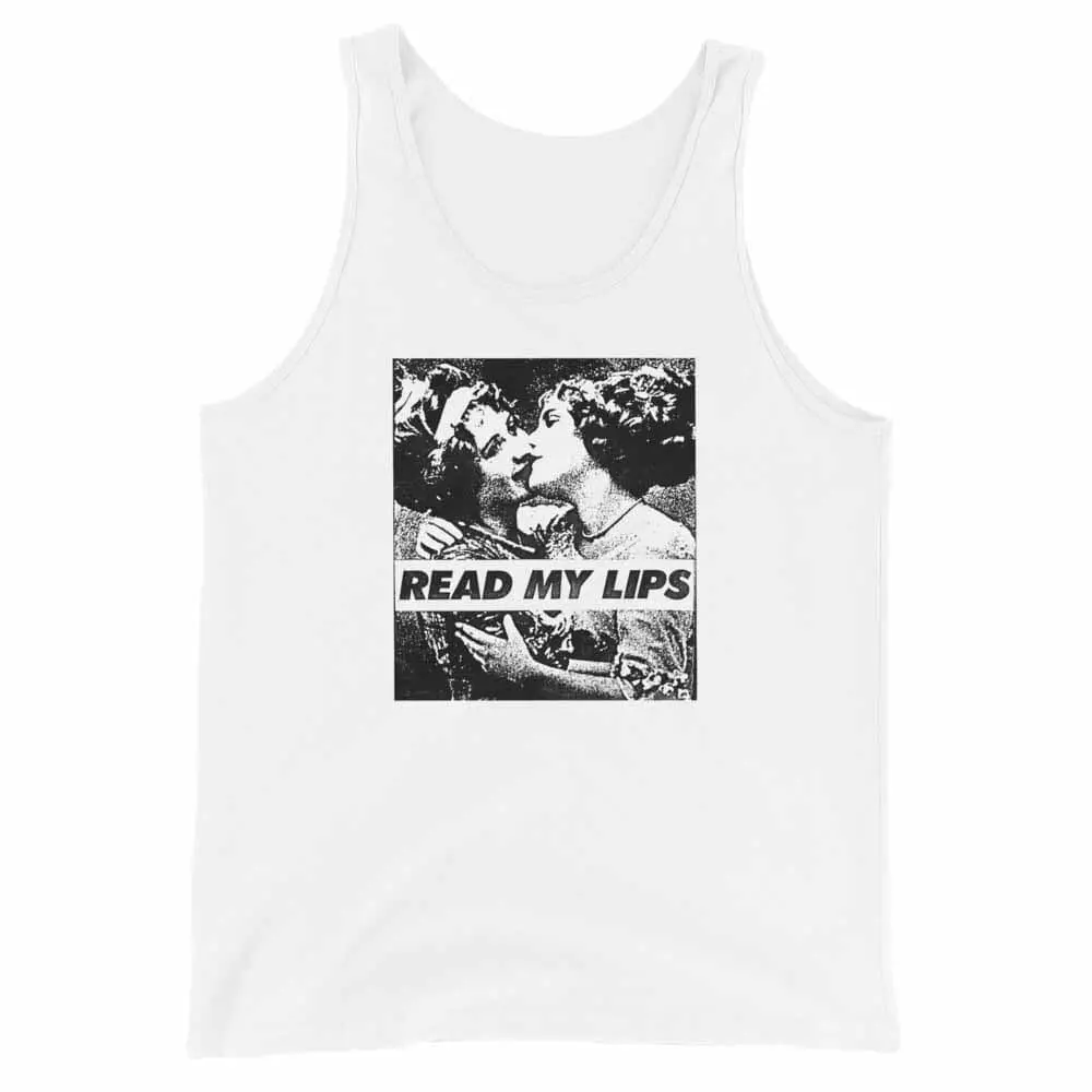 Read My Lips Vintage Women Tank - Rainbow Railroad 1