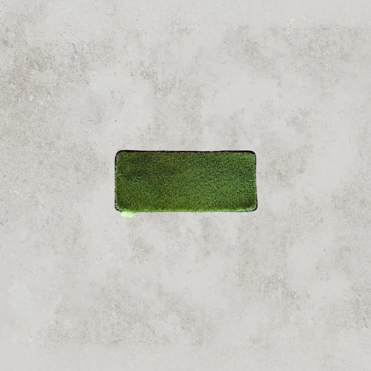 Are We Square Yet? Mat - Caravan Step Mat In Green 1