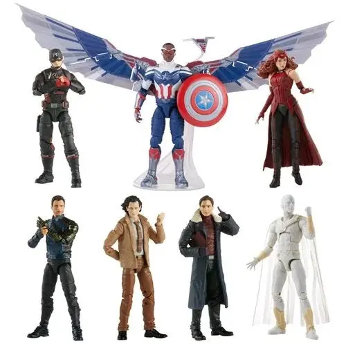 Marvel Legends - Captain America Flight Gear Baf - Complete Set Of 7 Action Figures Last One! 1
