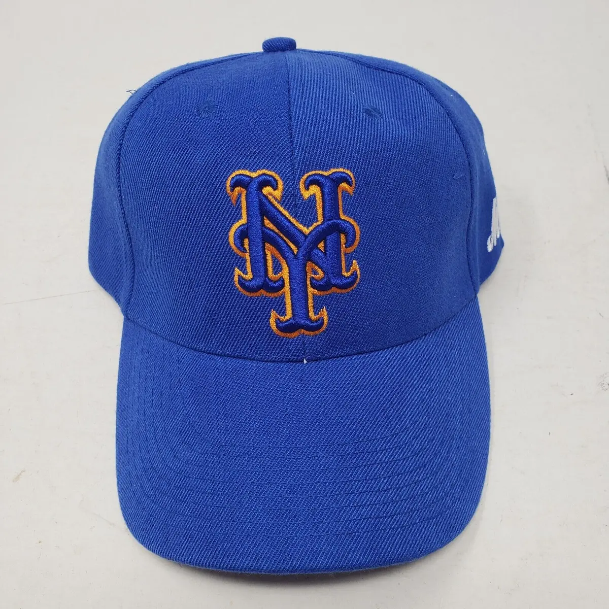 Vintage New York Mets Ny Strapback Hat Cap Mens Os Rare Colorway 90S Blue Orange 1