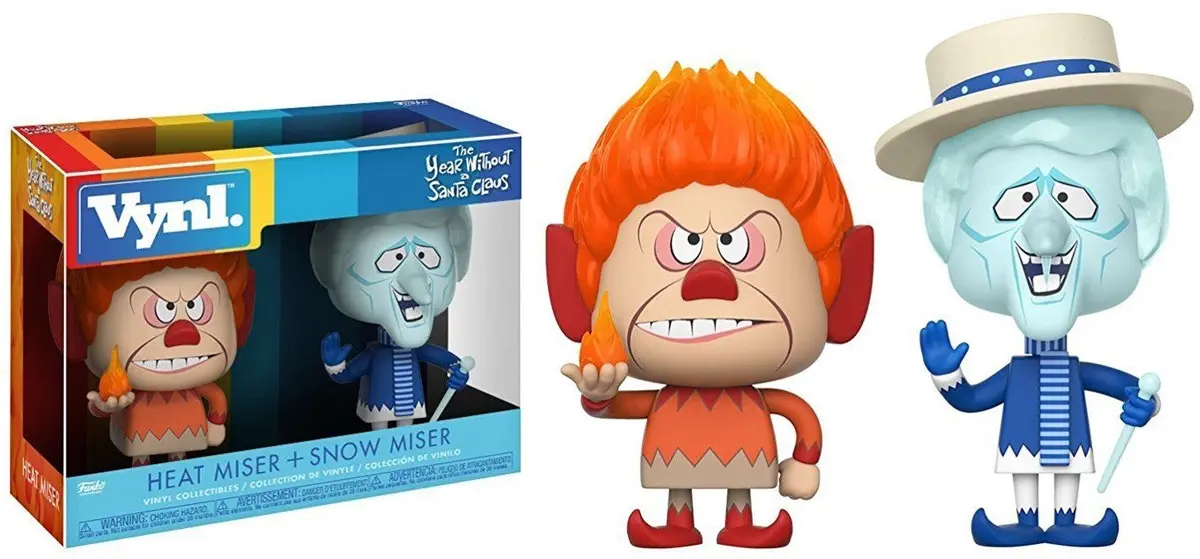 Funko Vynl. - The Year Without A Santa Clause - Heat Miser + Snow Miser Vinyl Figures 2-Pack (22972) Low Stock 1