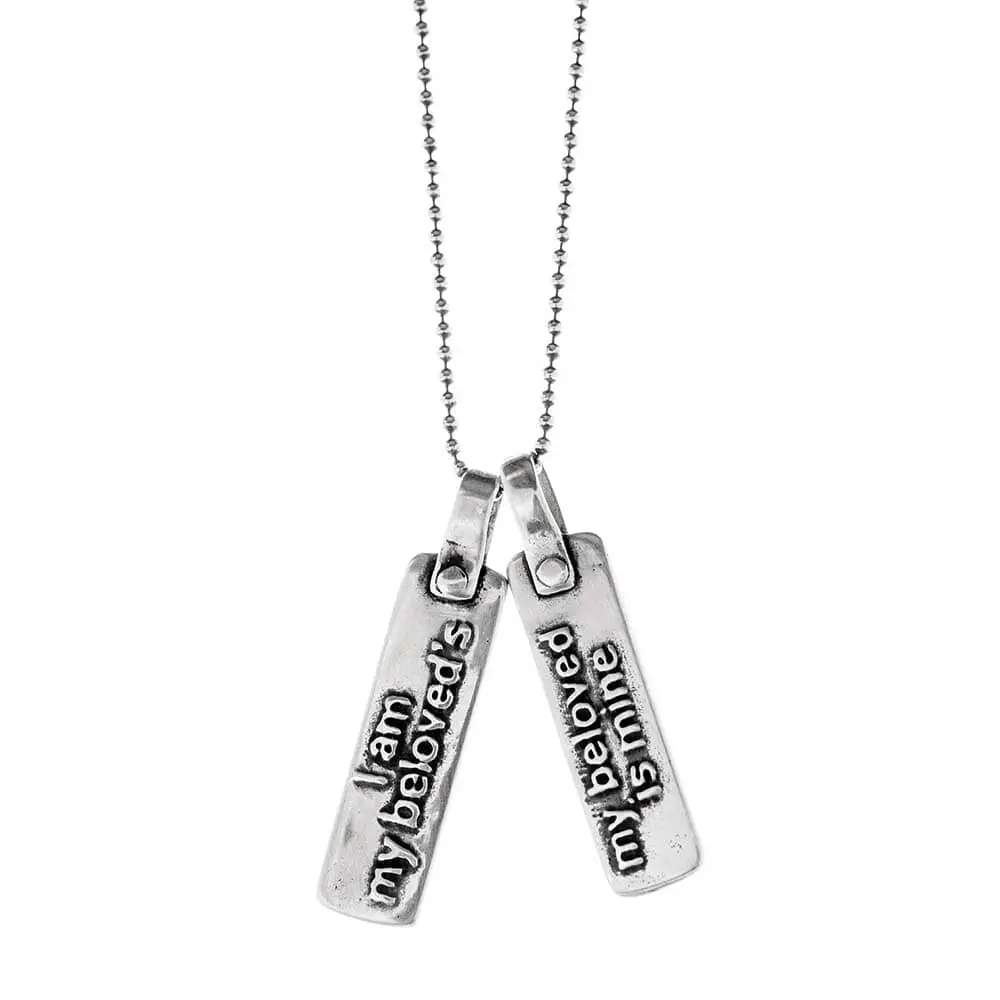 I Am My Beloved's, My Beloved Is Mine - Necklace In Silver 1