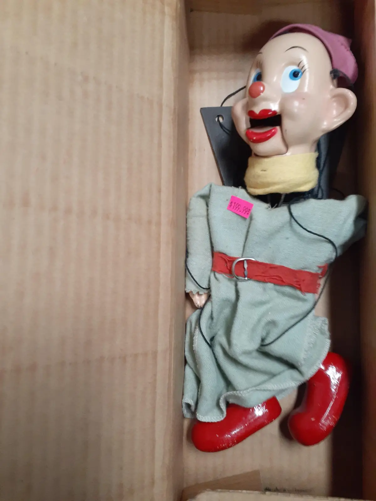 Peter Puppet Playthings Walt Disney Character Marionette Dopey 1