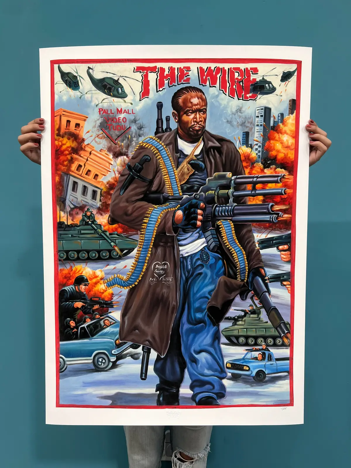 The Wire - Limited Edition Archival Giclée Print From Static Medium By Bright Obeng 1