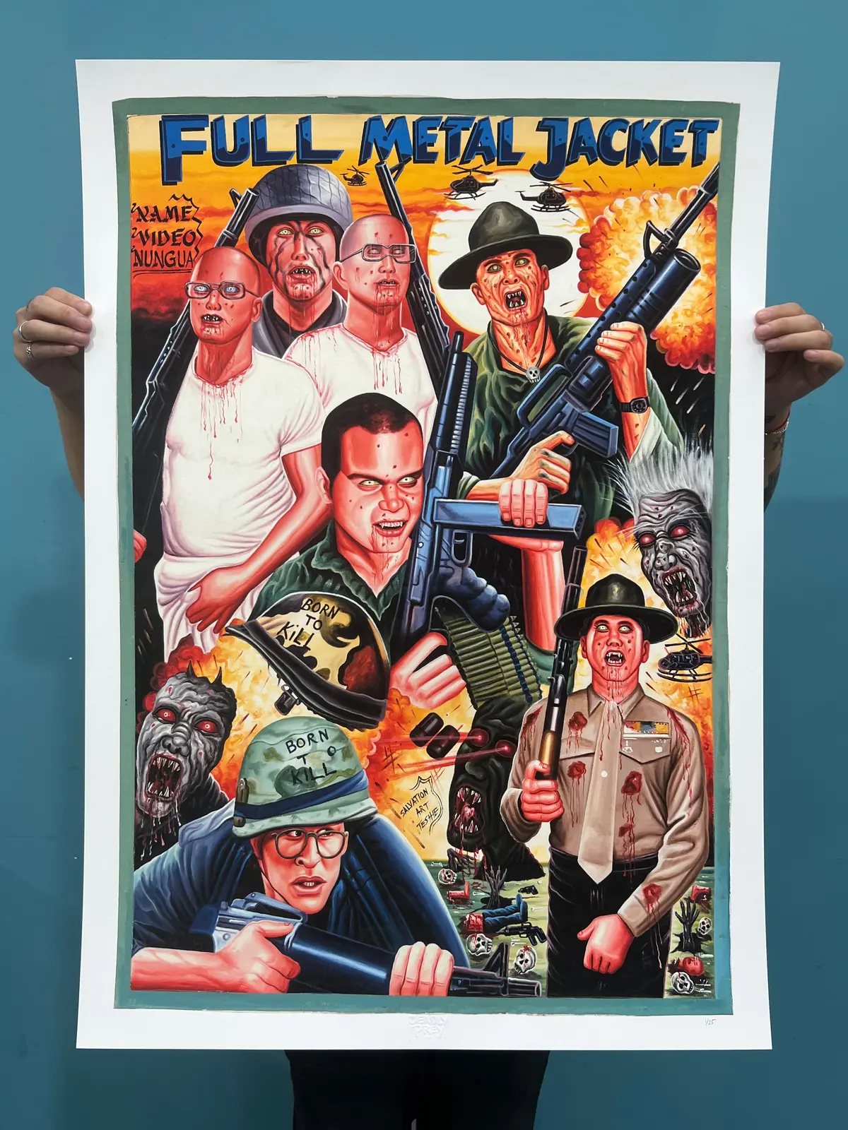 Full Metal Jacket - Limited Edition Archival Giclée Print From Static Medium By Salvation 1