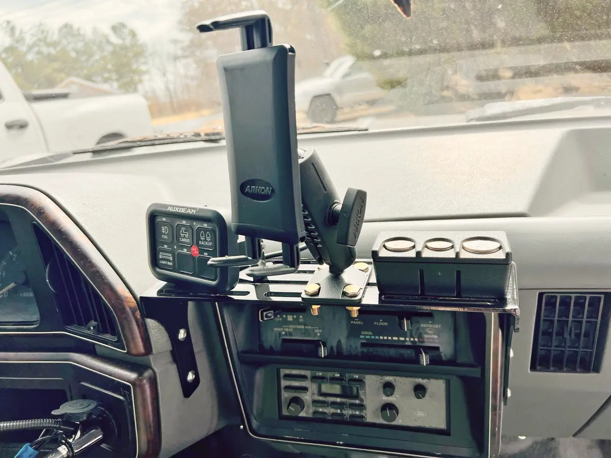 Jc Customs Dash Accessory Mount - 1987-1991 Ford F-Series & Bronco 1
