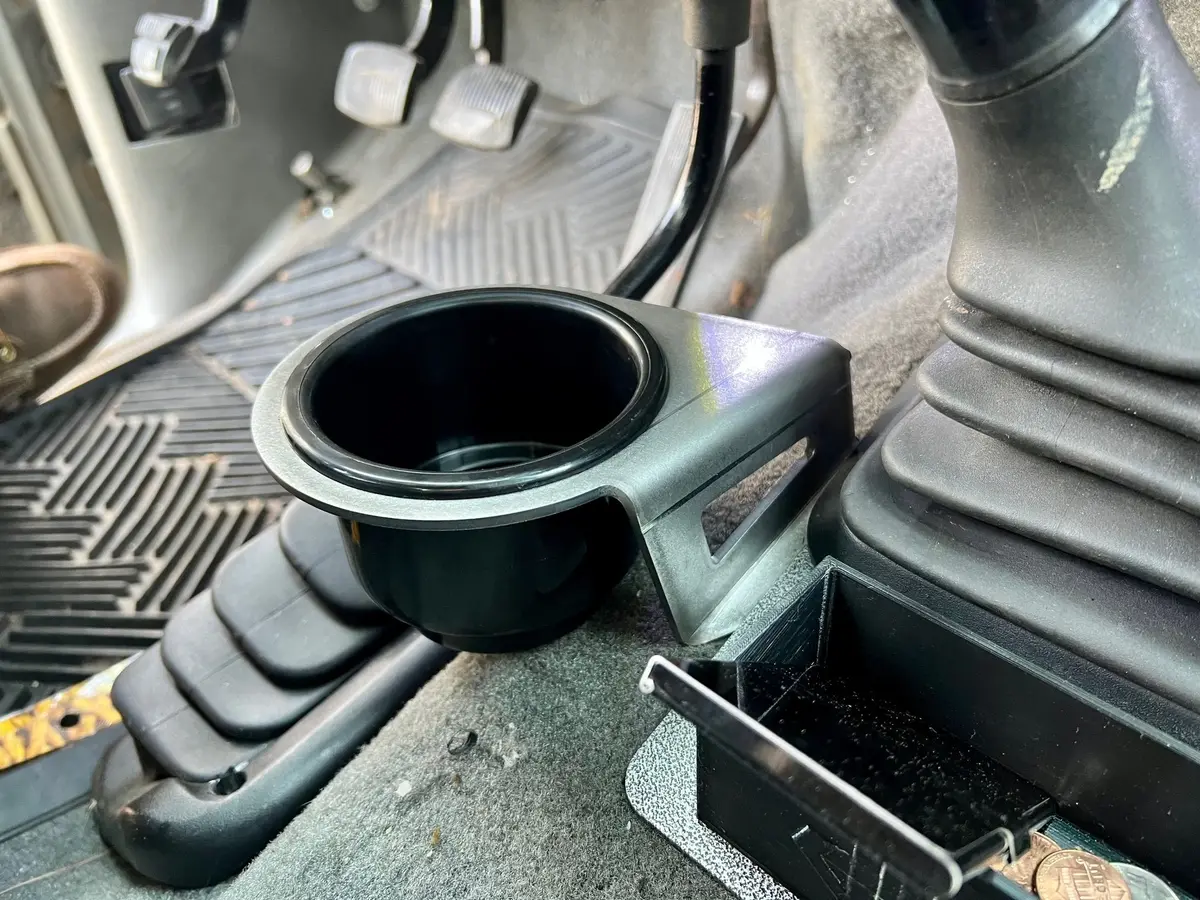 Jc Customs Driver Side Cup Holder Expansion Kit - 1992-1997 Ford F-Series & Bronco 1