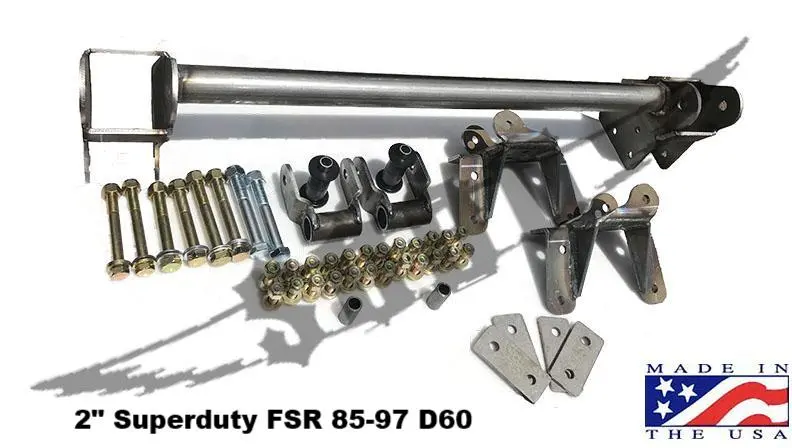 Shackle Reversal Kits (Super Duty Spring) - 1992-1997 Ford F250/F350 1