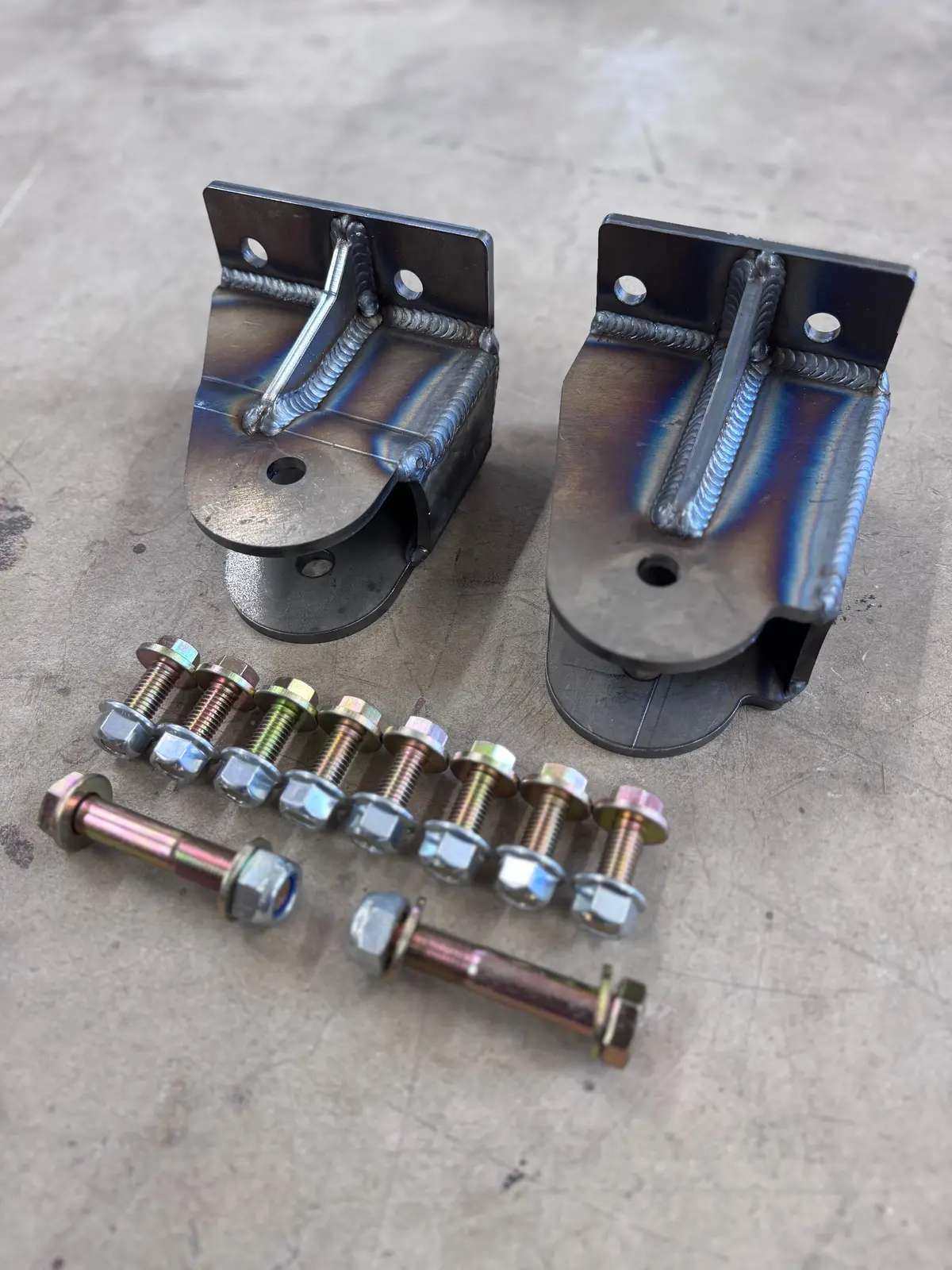 Carrick Customs Fabricated Twin Traction Beam Pivot Brackets - 1980-1997 Ford F-Series 1