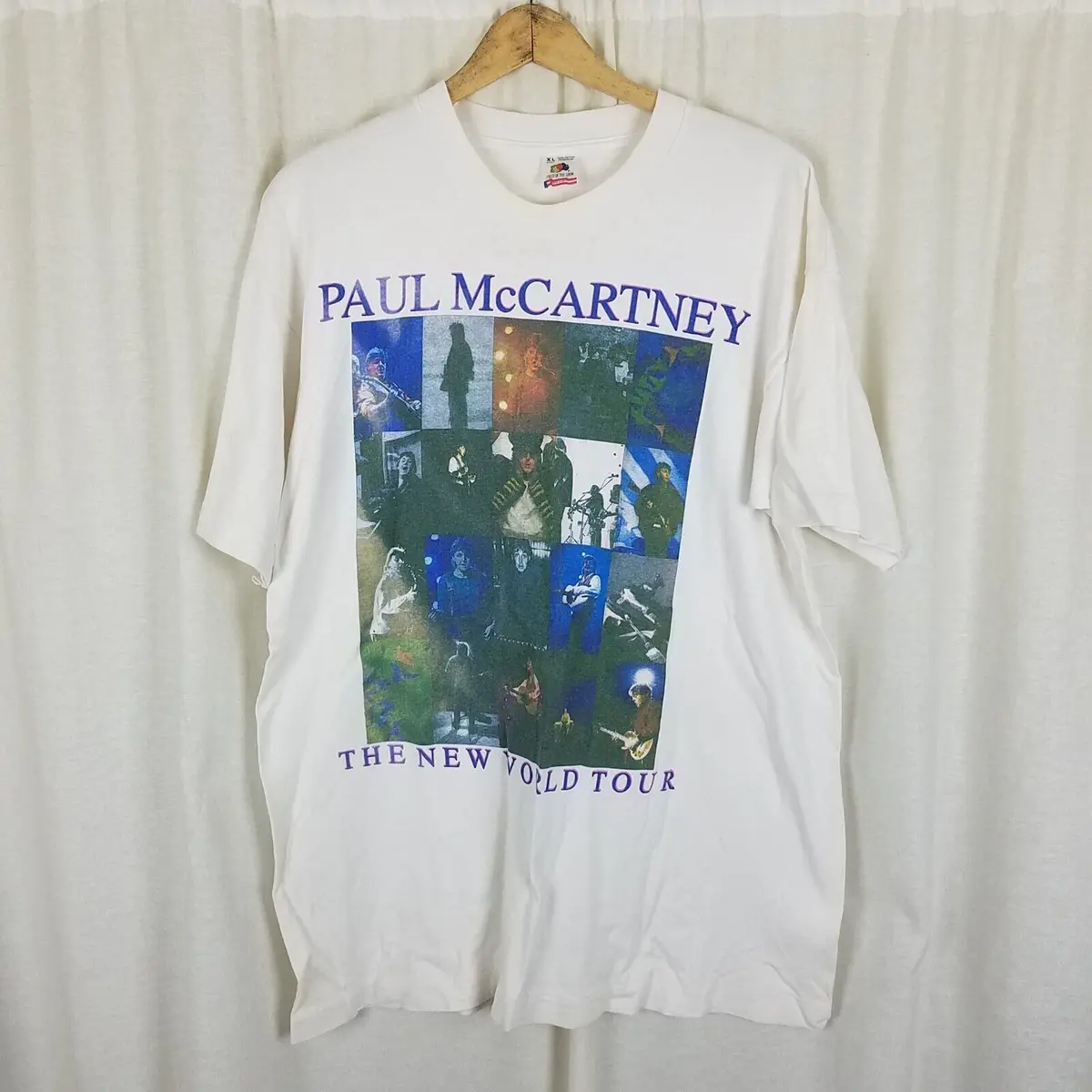 Vintage Paul Mccartney The New World Tour 93 Concert Tshirt Double Sided Mens Xl 1