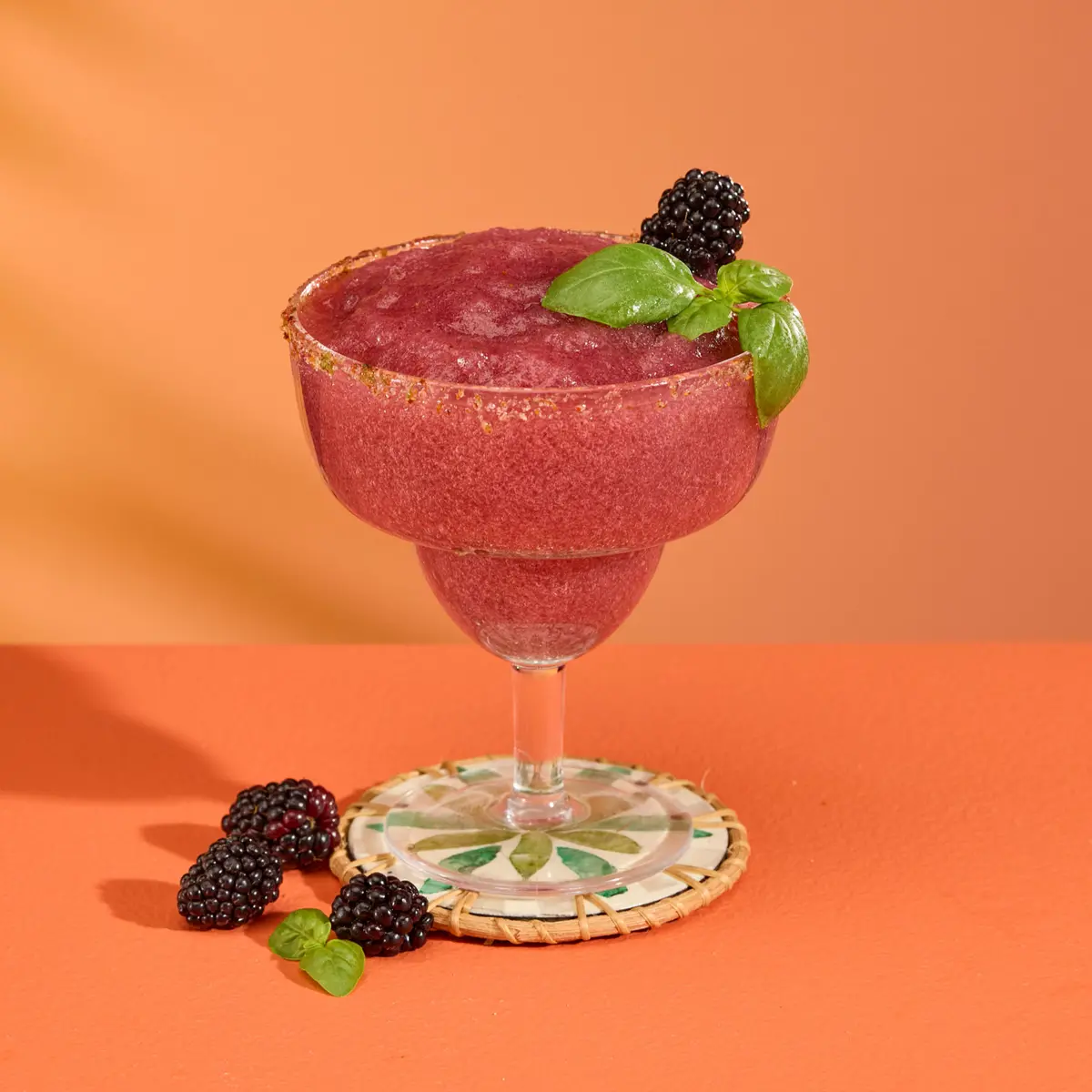 Frozen Blackberry Basil Margarita 1