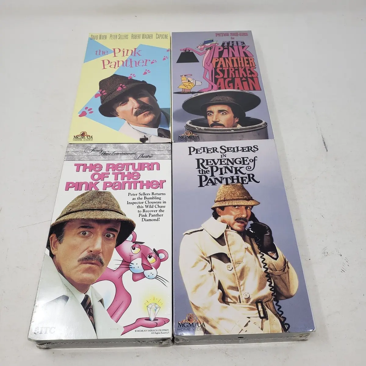 Vhs Movies Lot 4 Videos The Return Of The Pink Panther Factory Sealed Watermarks 1