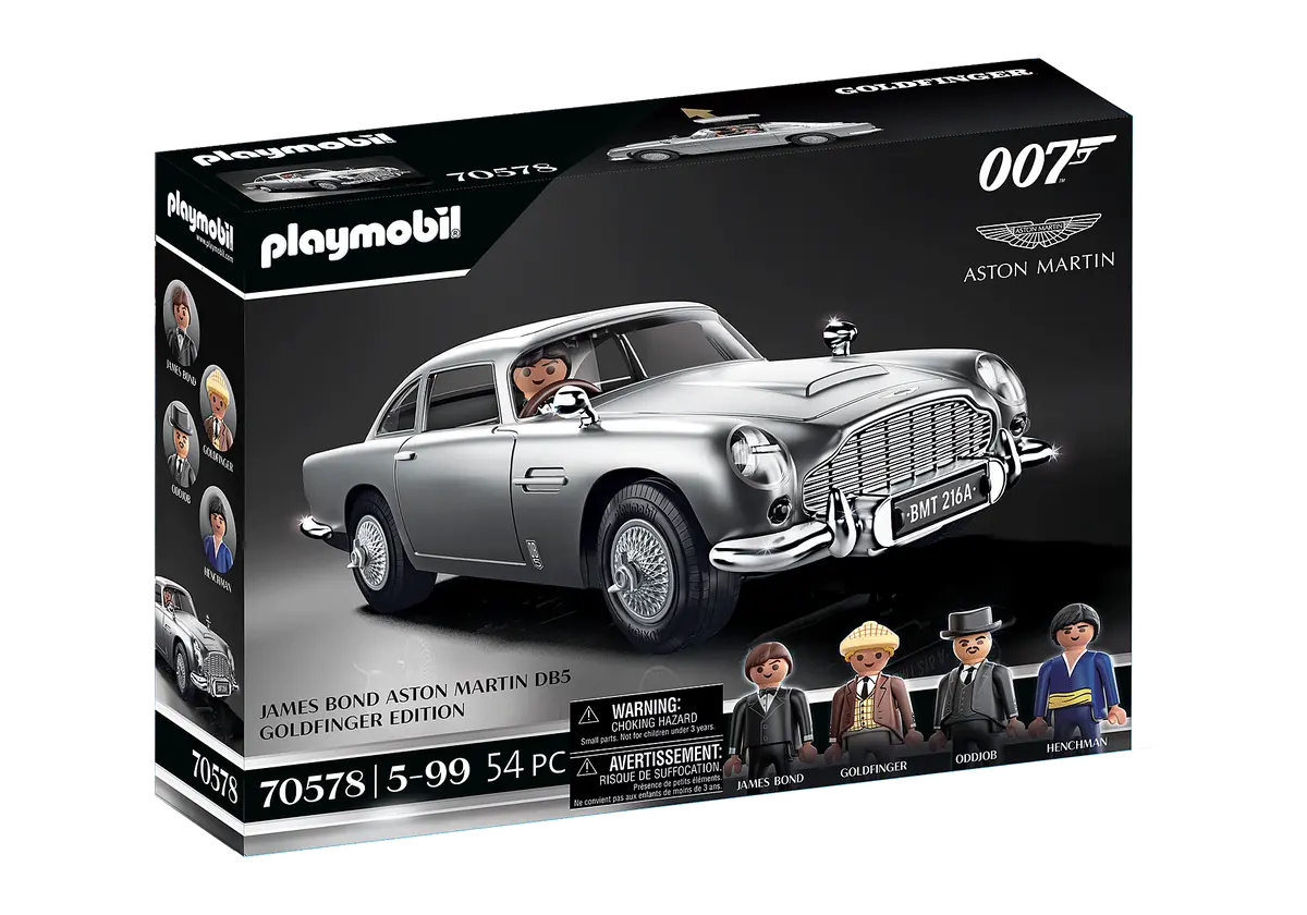 Playmobil - James Bond 007 - Aston Martin Db5 (Goldfinger Edition) Action Figure Play Set (70578) Low Stock 1