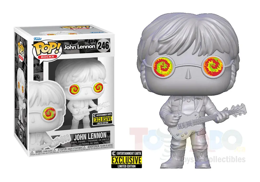 Funko Pop! Rocks #246Ee - John Lennon (Psychedelic Shades) Ee Exclusive Vinyl Figure (56338) Low Stock 1