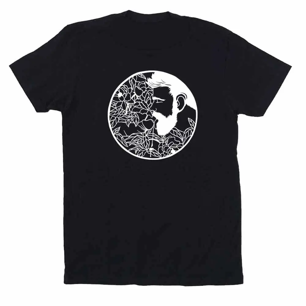 Kinky Needles Bearded Floral Nectar T-Shirt 1