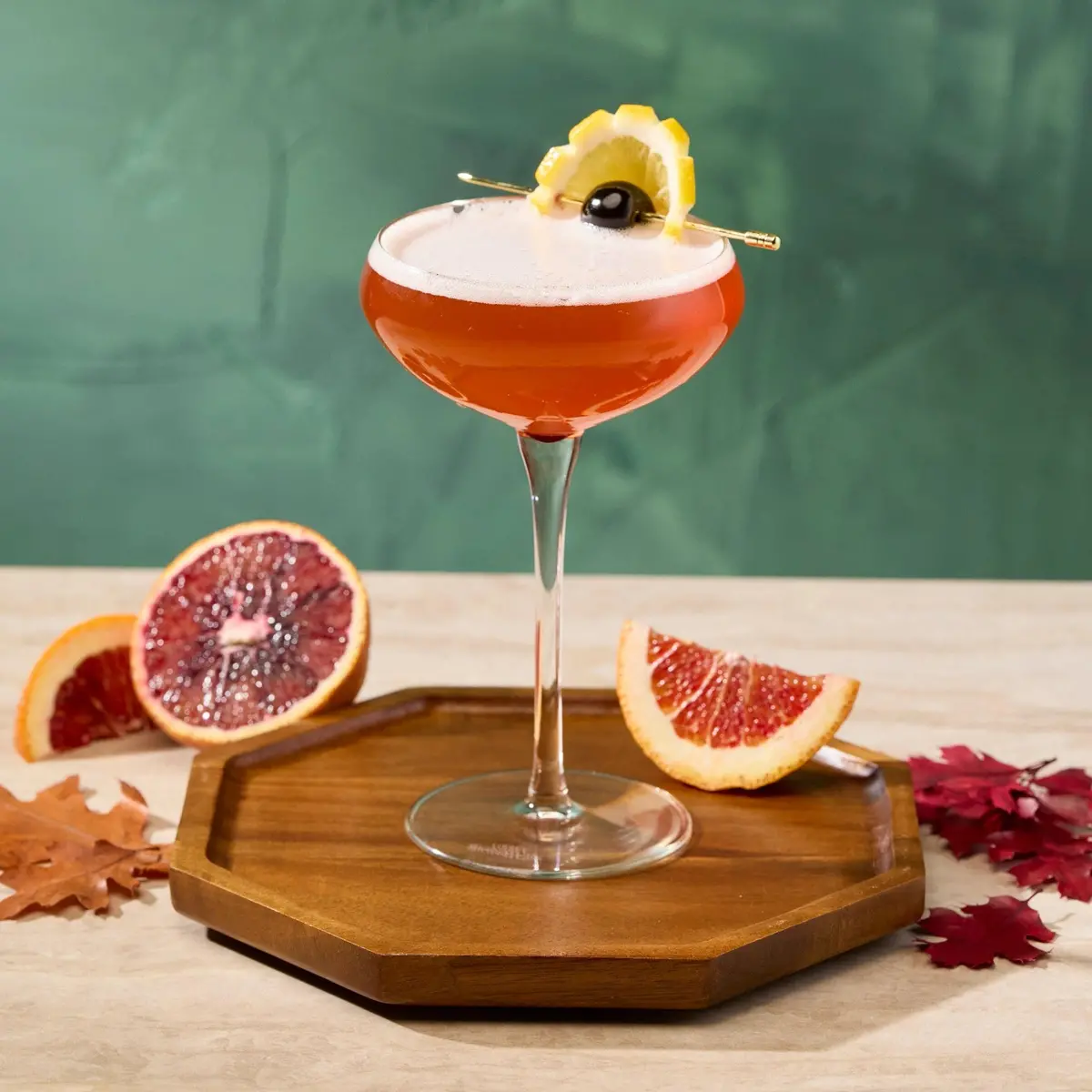 Sparkling Blood Orange Paper Plane 1