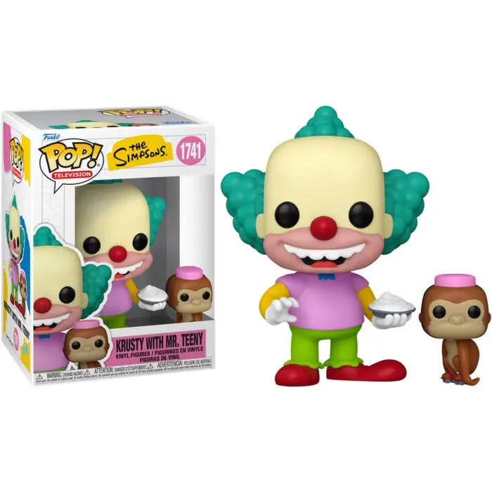 Funko Pop! Television - #1741 - The Simpsons - Krusty The Clown And Mr. Teeny Vinyl Figures (86410) 1