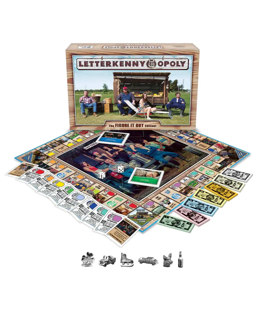 Letterkenny Opoly - The Figure It Out Edition - Monopoly Style Board Game (00069) Low Stock 1