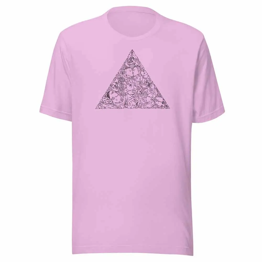 Love Triangle Black Print T-Shirt Supports Trevor Project 5