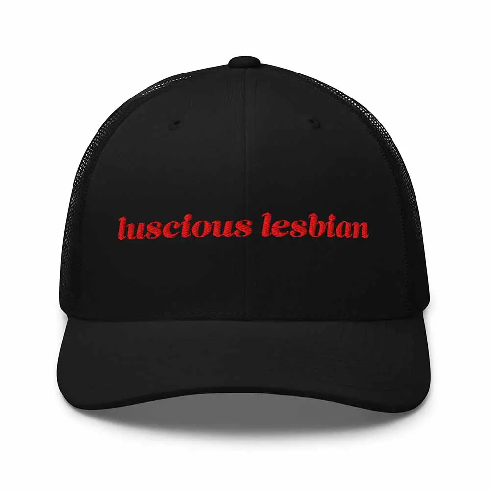 Luscious Lesbian Trucker Snapback Hat 1