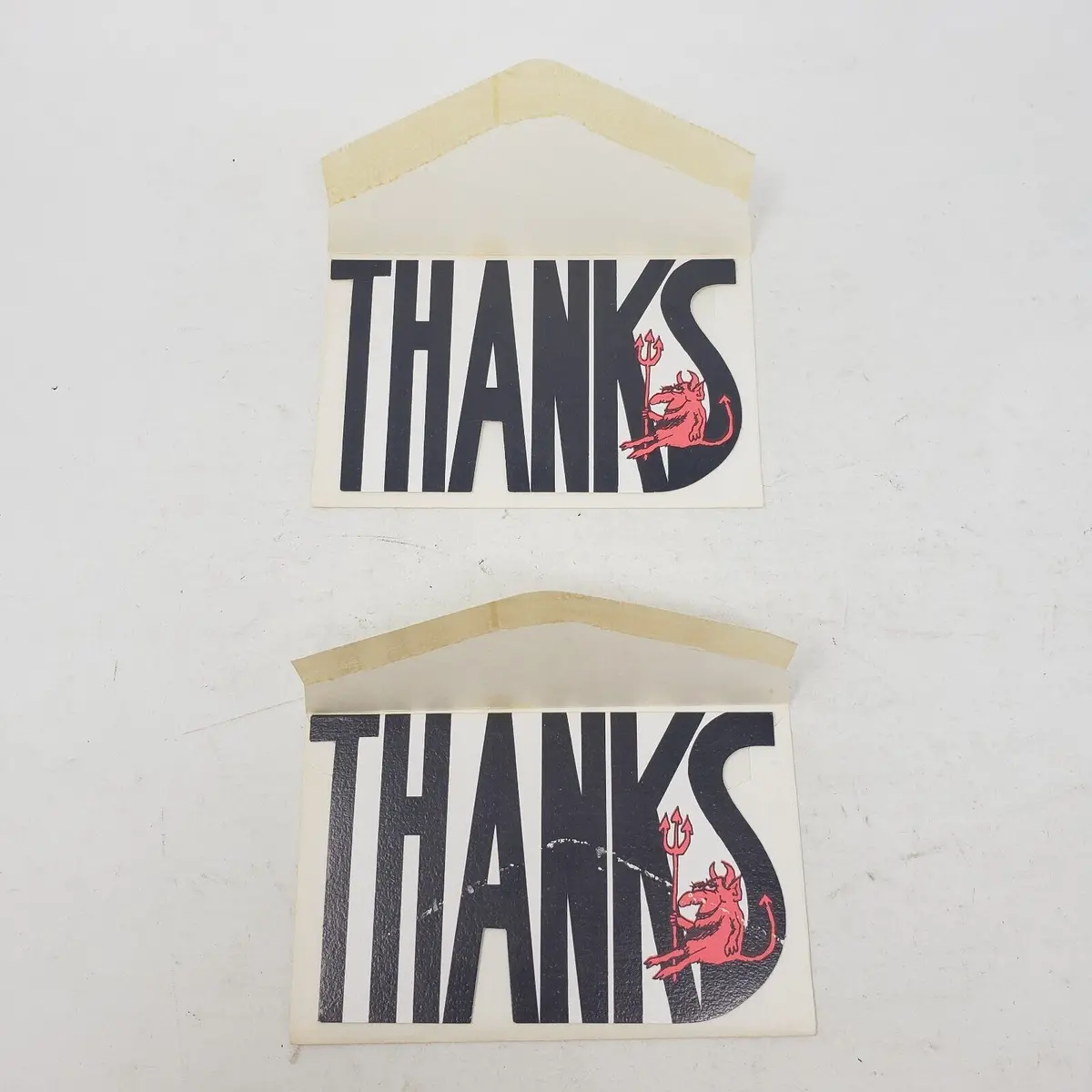 Vintage American Greetings Red Hots Devil Greeting Card Thanks A Helluva Lot 2 1