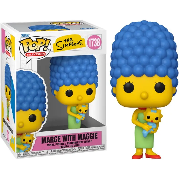 Funko Pop! Television - #1738 - The Simpsons - Marge Simpson (With Baby Maggie) Vinyl Figure (86407) 1