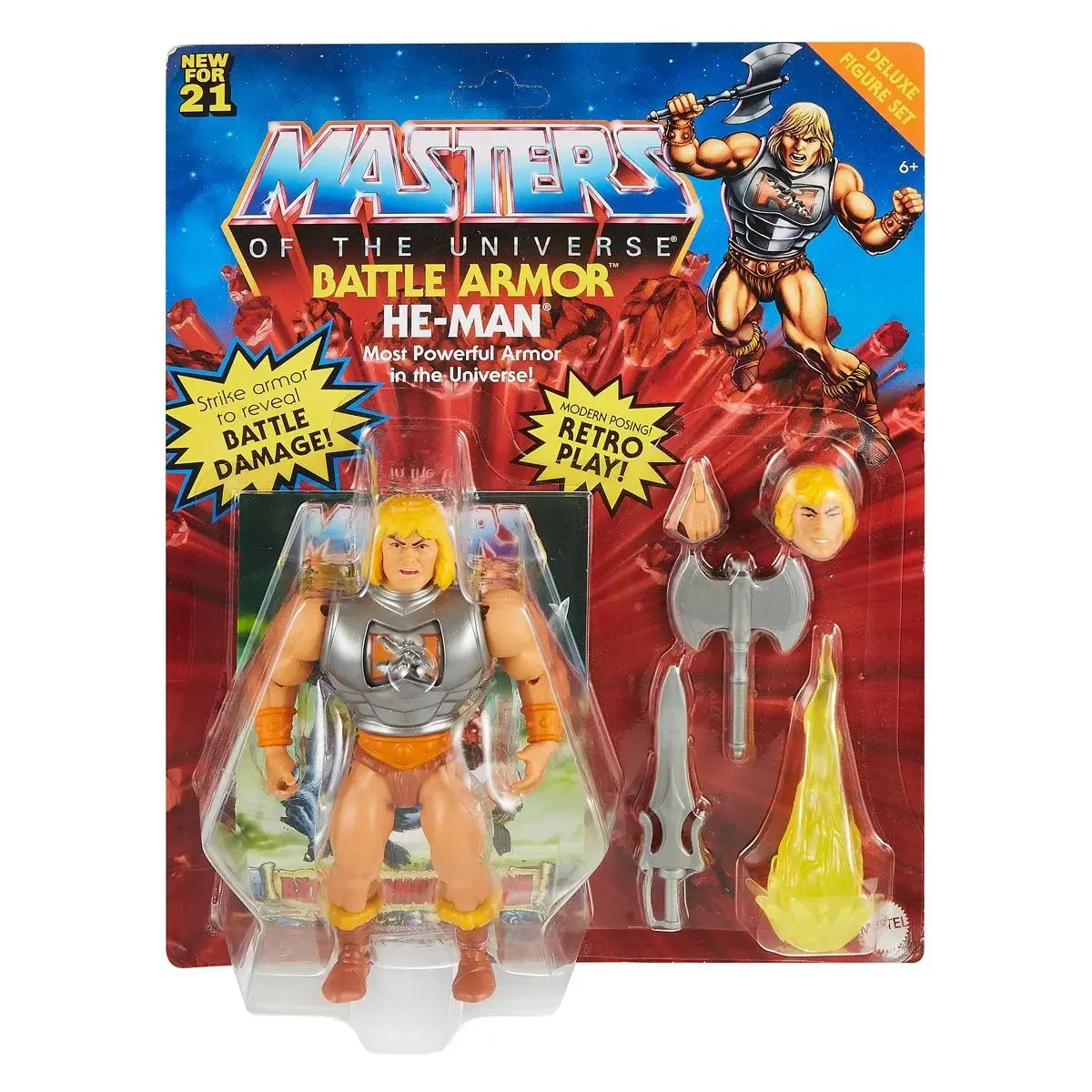 Motu Masters Of The Universe: Origins - Battle Armor He-Man - Most Powerful Armor In The Universe! Deluxe Action Figure (Glv76) 1