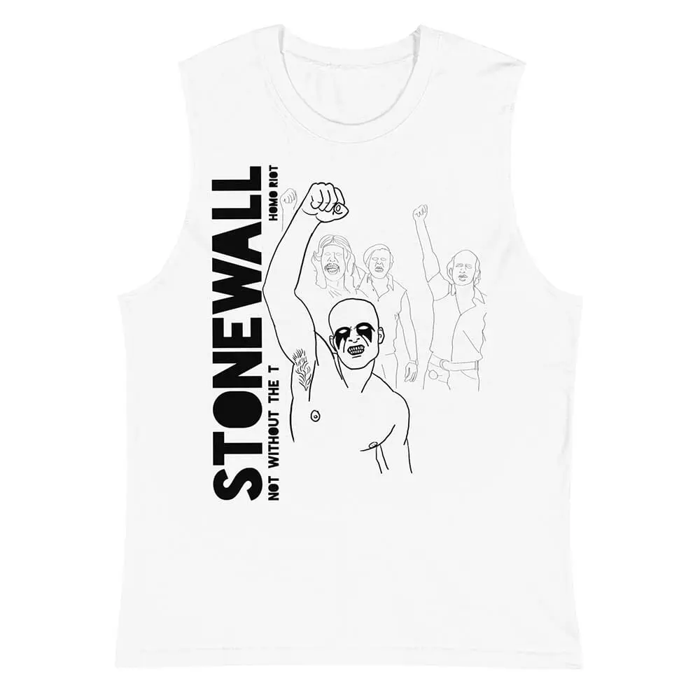 Not Without The "T" Sleeveless Tee - Advocates 4 Trans Equality 1