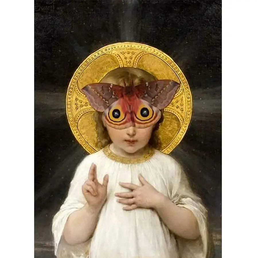 Naro Pinosa Angel Mariposa Butterfly Postcard 1