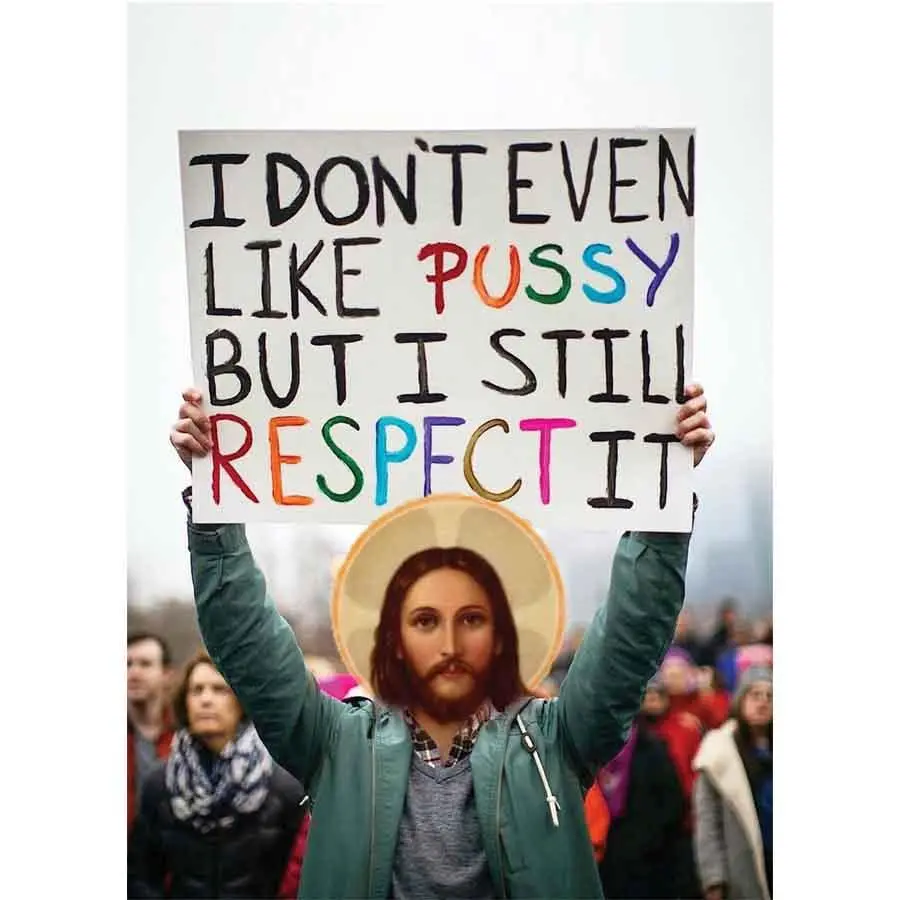 Naro Pinosa Respect Women Postcard 1