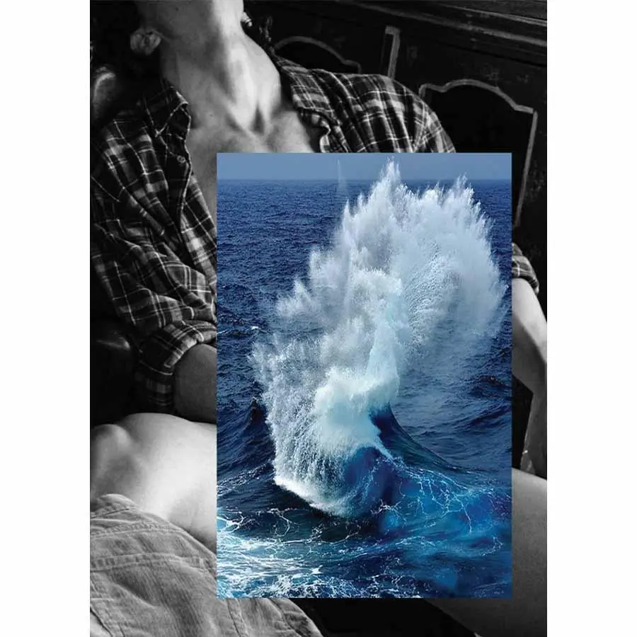 Naro Pinosa Wave Self Pleasuring Love Postcard 1
