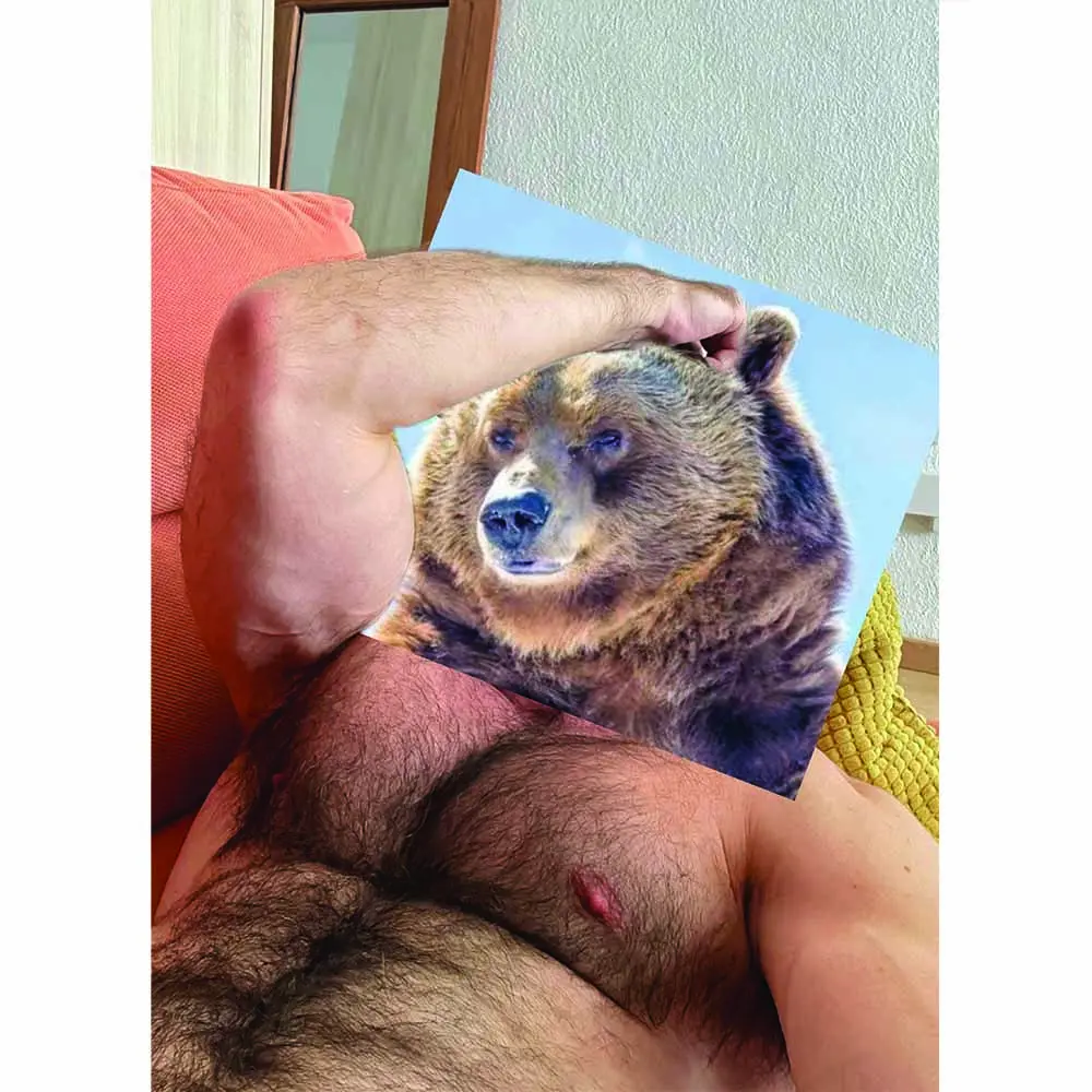 Naro Pinosa Bear Armpit Postcard 1