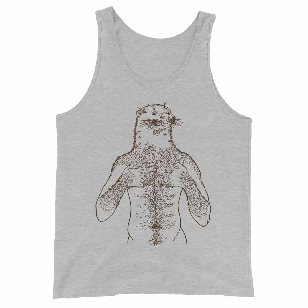 Otter Brown Print Tank 1