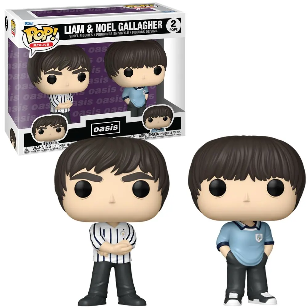 Funko Pop! Rocks - Oasis - Liam & Noel Gallagher Vinyl Bobblehead Figures 2-Pack (89383) 1