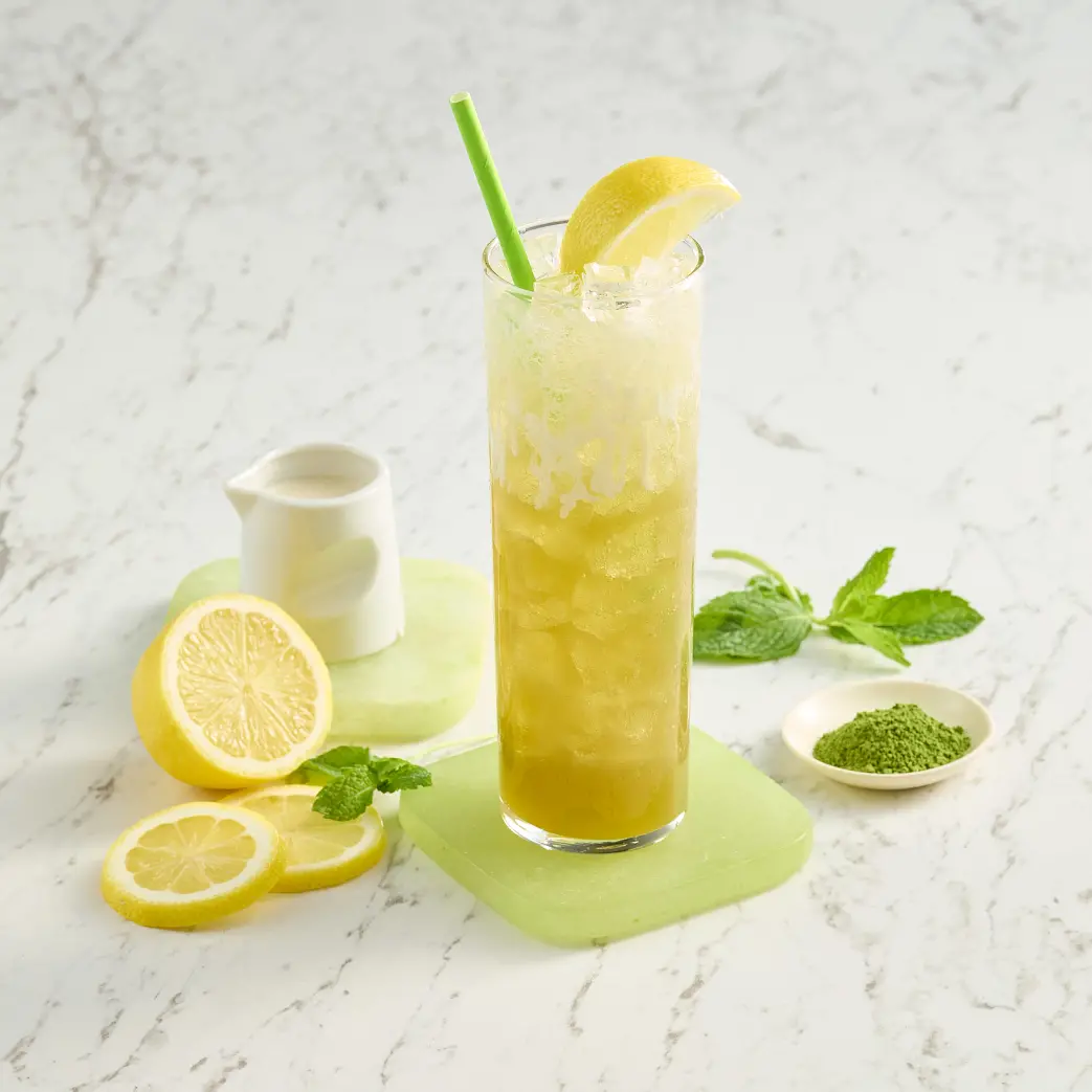 Matcha Lemon Lime Dirty Soda 1