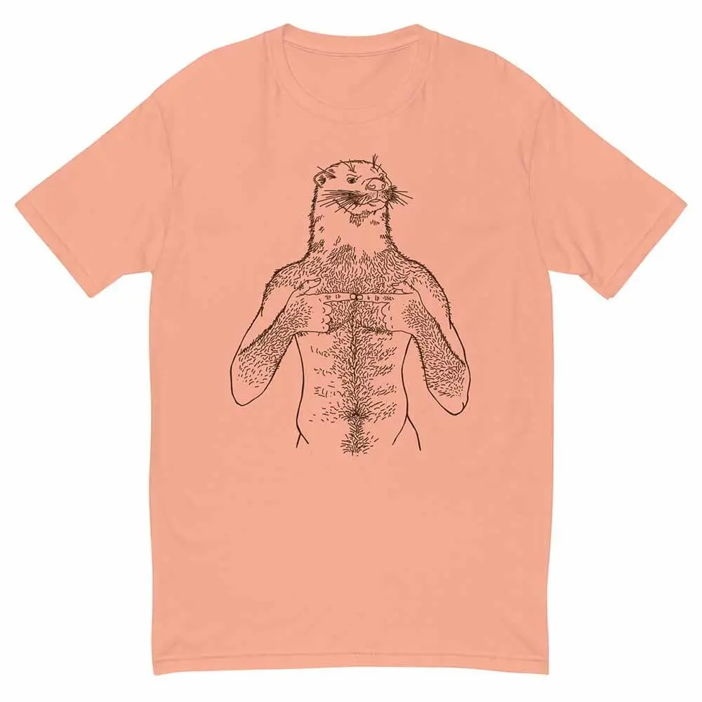Otter Brown Print T-Shirt 1