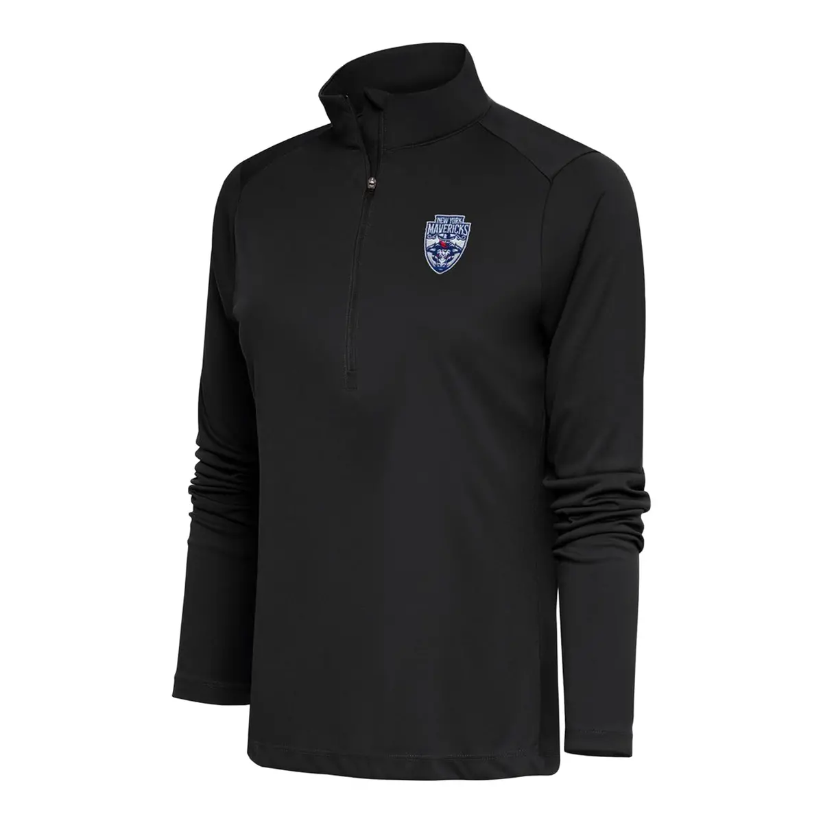 Pbr X Antigua Ladies New York Mavericks Tribute 1/4 Zip Pullover - Black 1