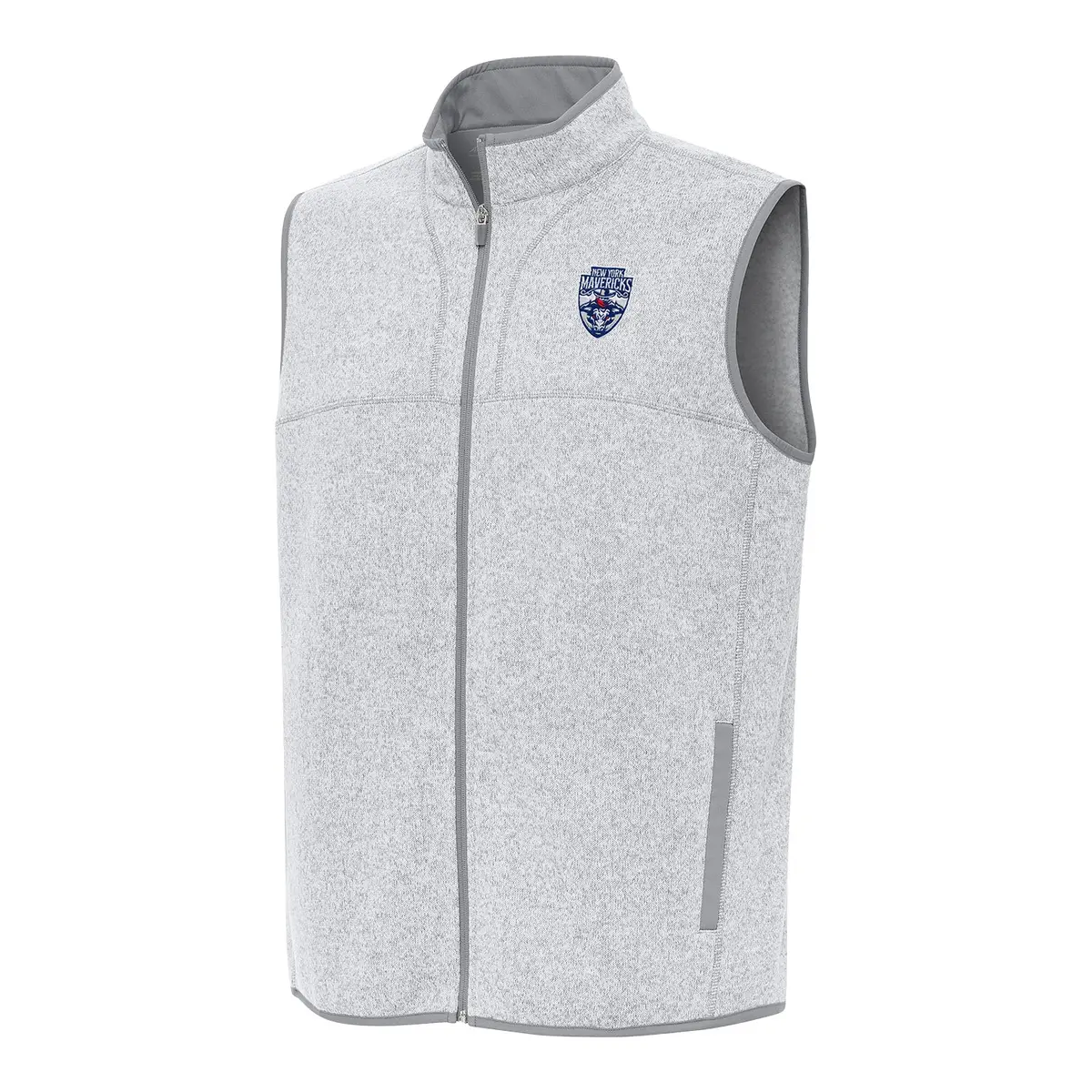 Pbr X Antigua New York Mavericks Fortune Vest - Light Grey Heather 1