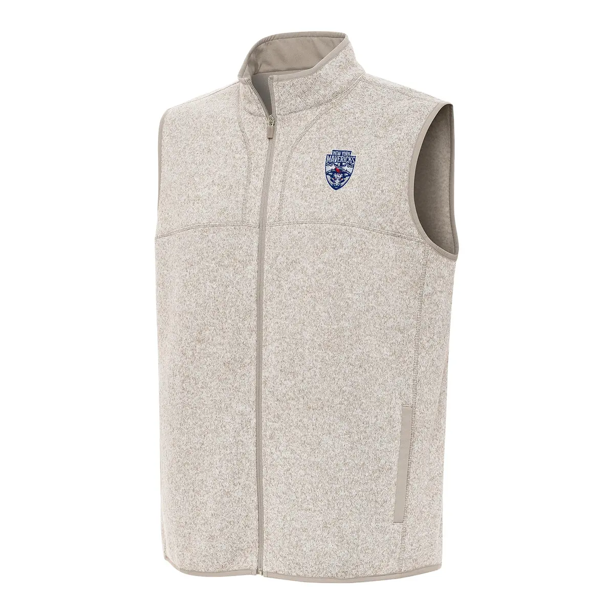 Pbr X Antigua New York Mavericks Fortune Vest - Oatmeal Heather 1