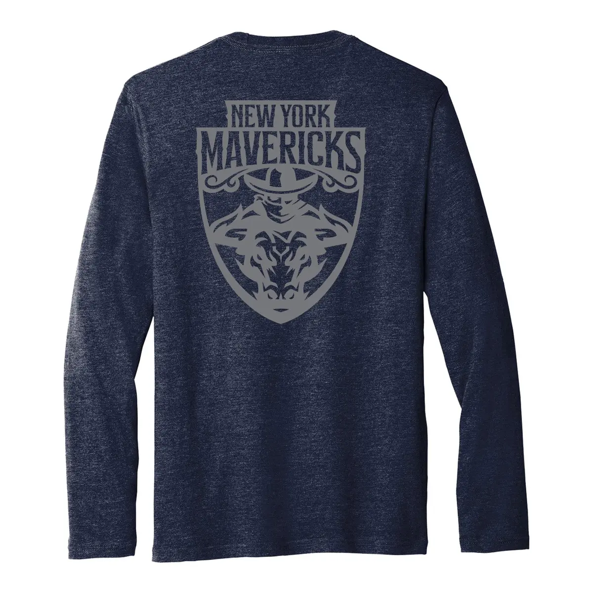 New York Mavericks Shield Long Sleeve T-Shirt - Blue 1