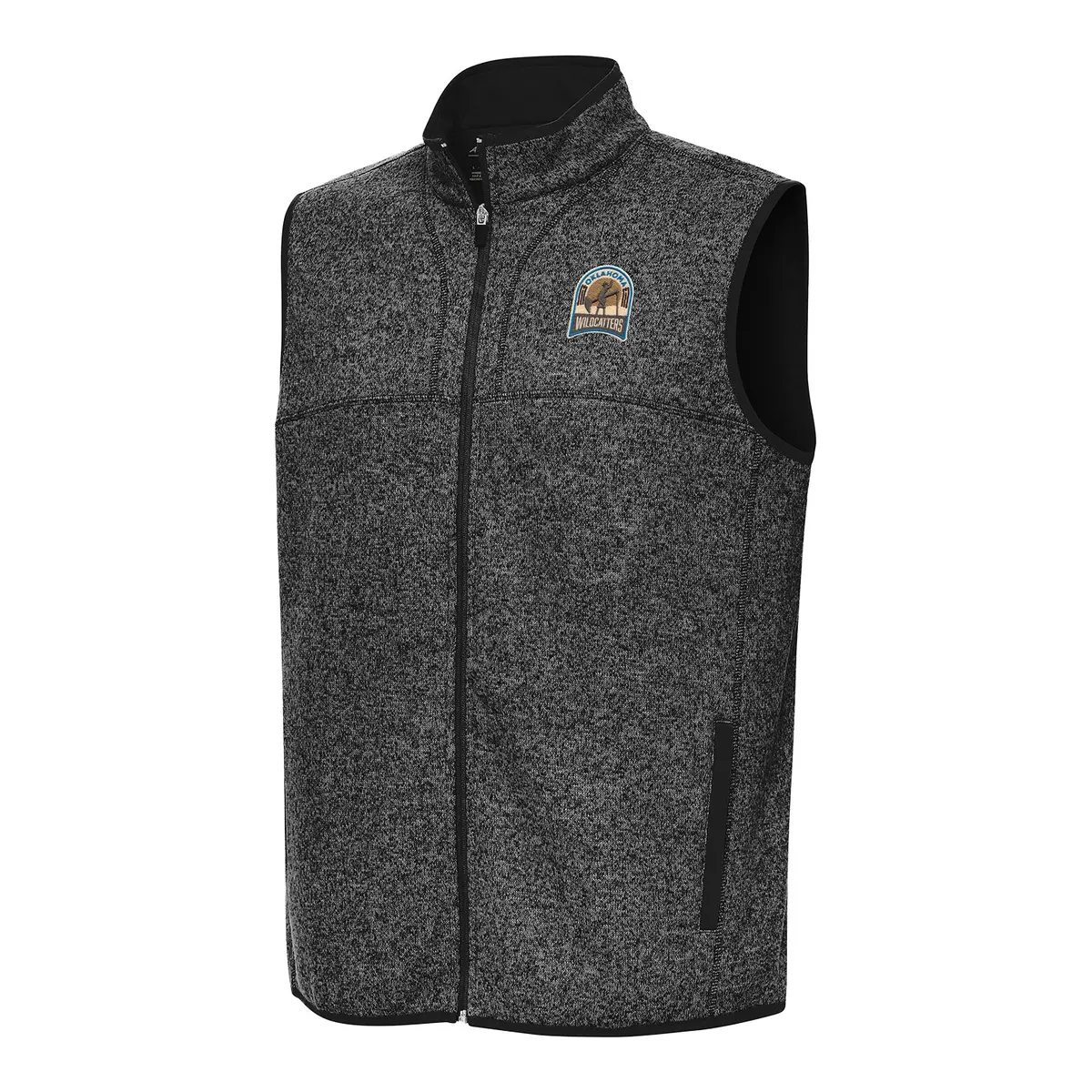 Pbr X Antigua Oklahoma Wildcatters Fortune Vest - Black Heather 1