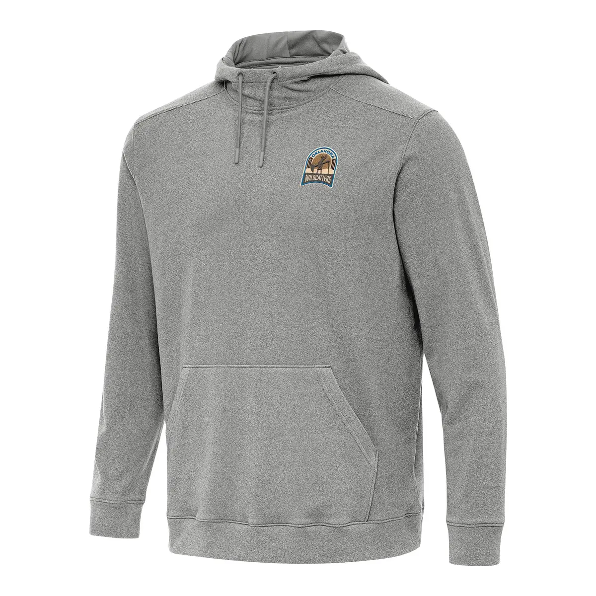 Pbr X Antigua Oklahoma Wildcatters Cloud Pullover Hoodie - Black Heather 1