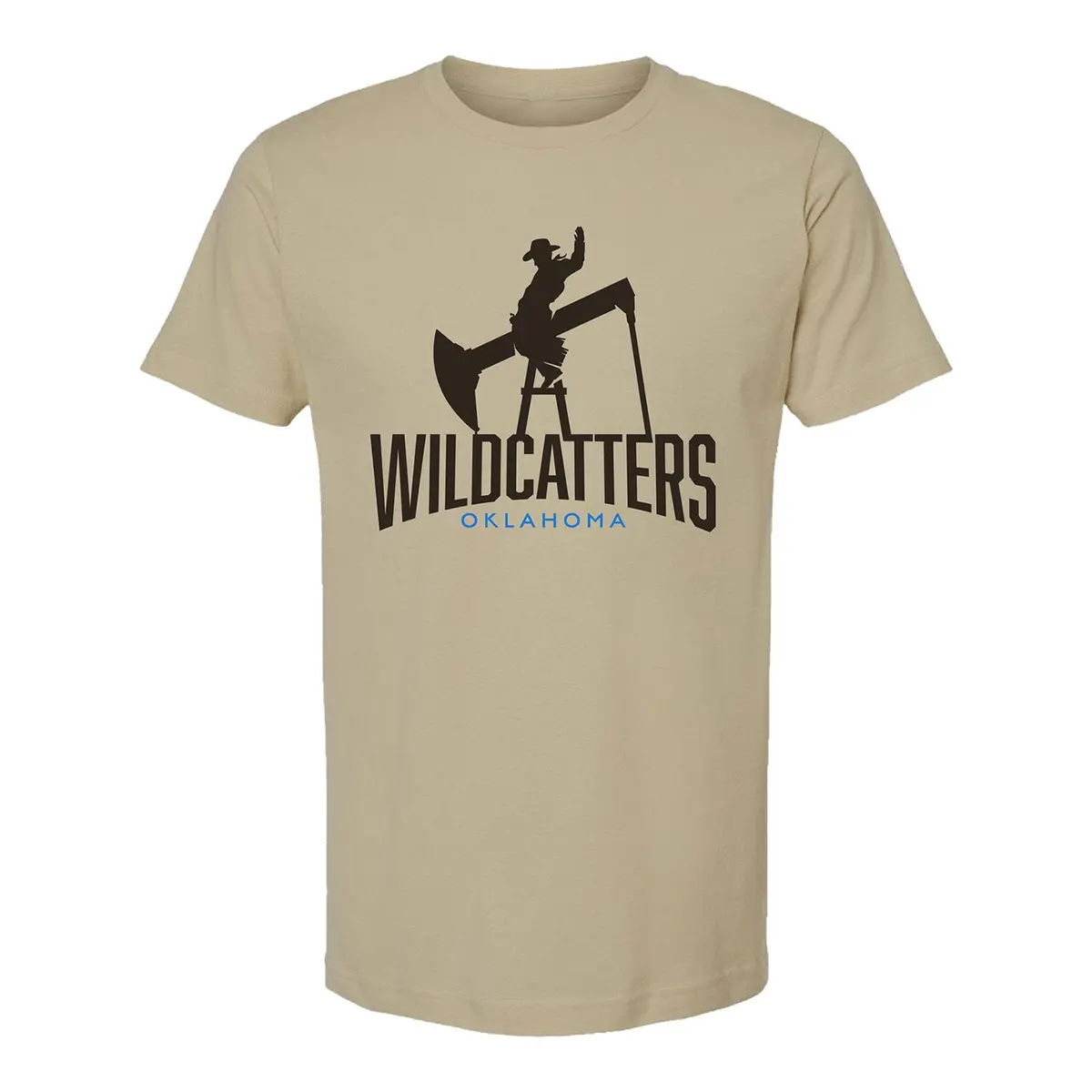 Oklahoma Wildcatters Logo T-Shirt - Sand 1