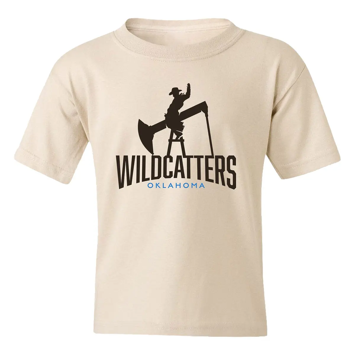 Youth Oklahoma Wildcatters Logo T-Shirt - Sand 1