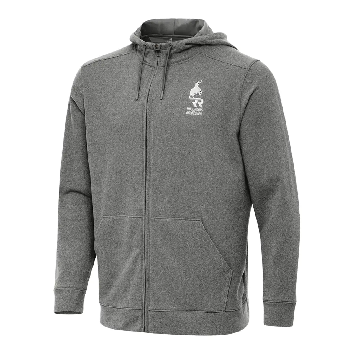 Pbr X Antigua Arizona Ridge Riders Effortless Full Zip Hoodie - Silver 1