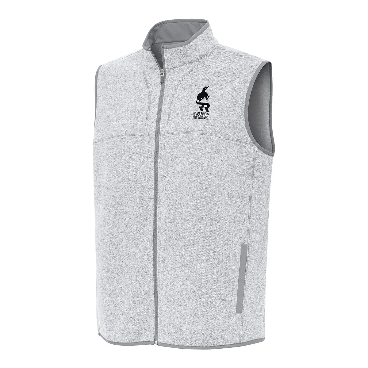 Pbr X Antigua Arizona Ridge Riders Fortune Vest - Light Grey Heather 1