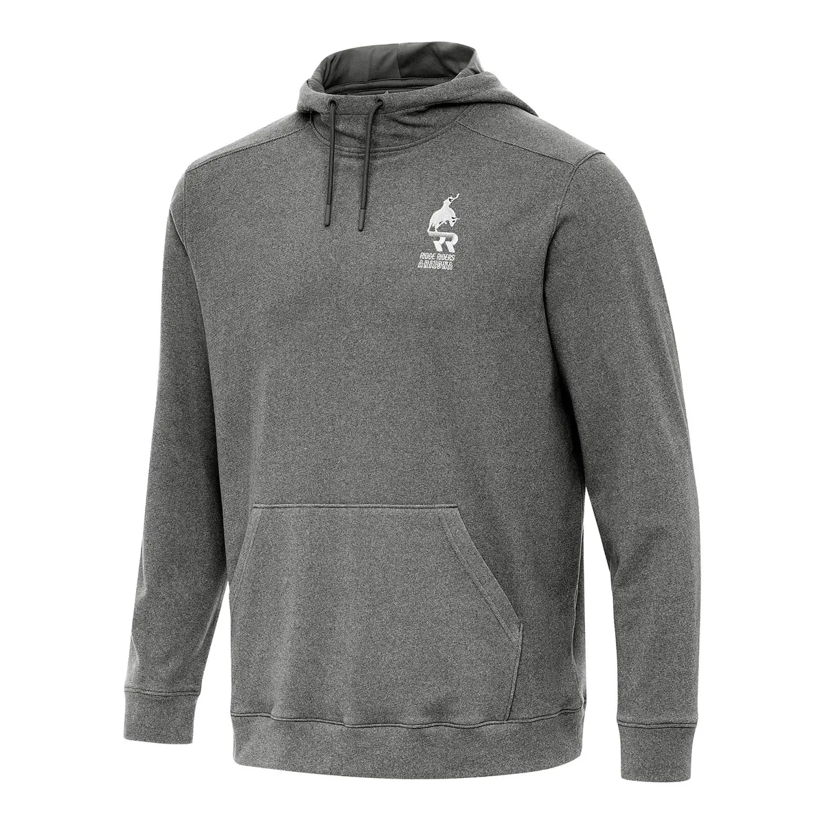 Pbr X Antigua Arizona Ridge Riders Cloud Pullover Hoodie - Light Heather Black 1