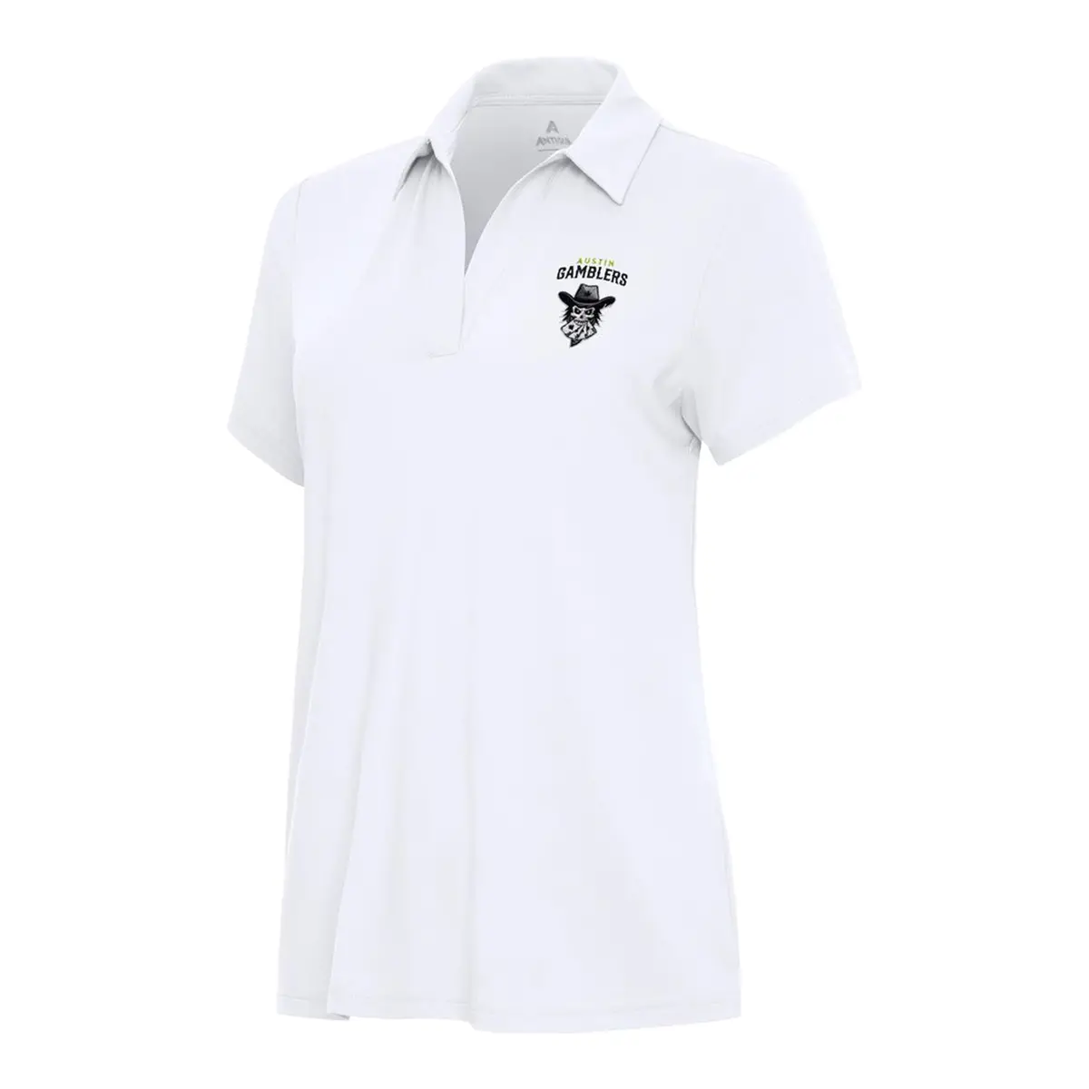 Pbr X Antigua Ladies Austin Gamblers Era Polo - White 1